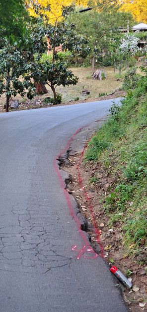 What to do here?  Restore/overlay/install asphalt making this more safe/usable/attractive ... will we be OK with water running down it?